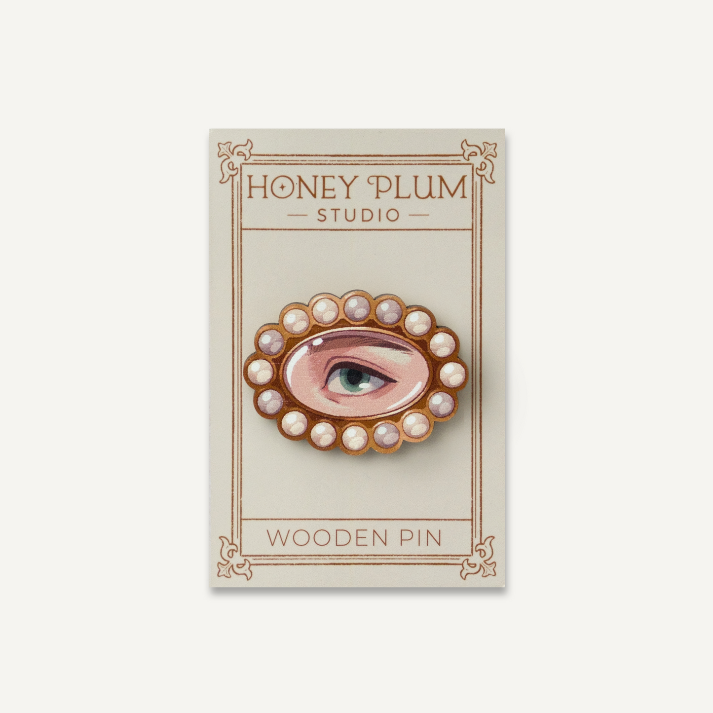 Lover's Eye Wooden Pin