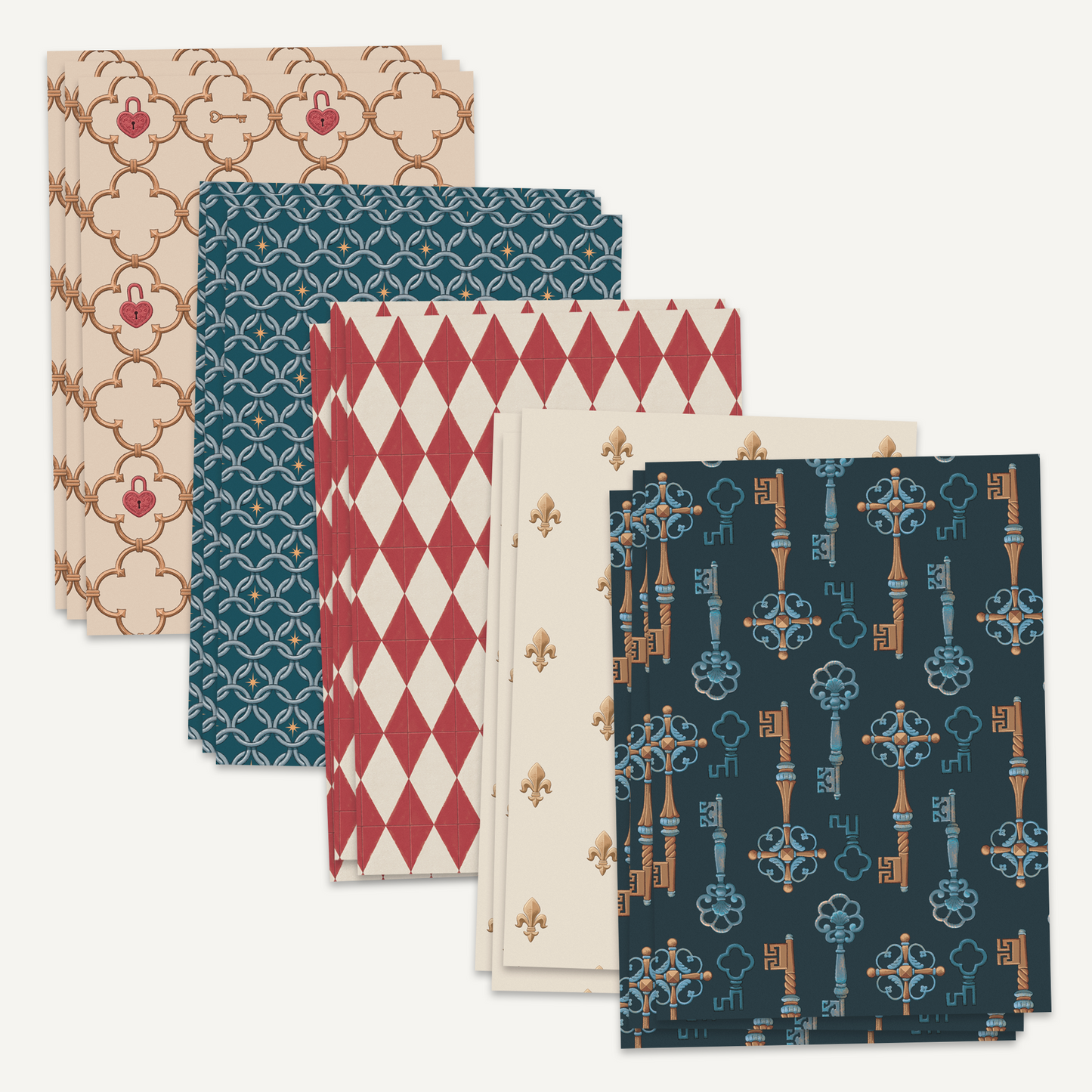 Red & Wrought Journal Paper Pack