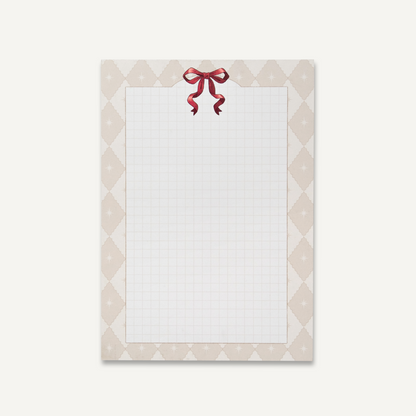 Ribbon Grid A5 Notepad
