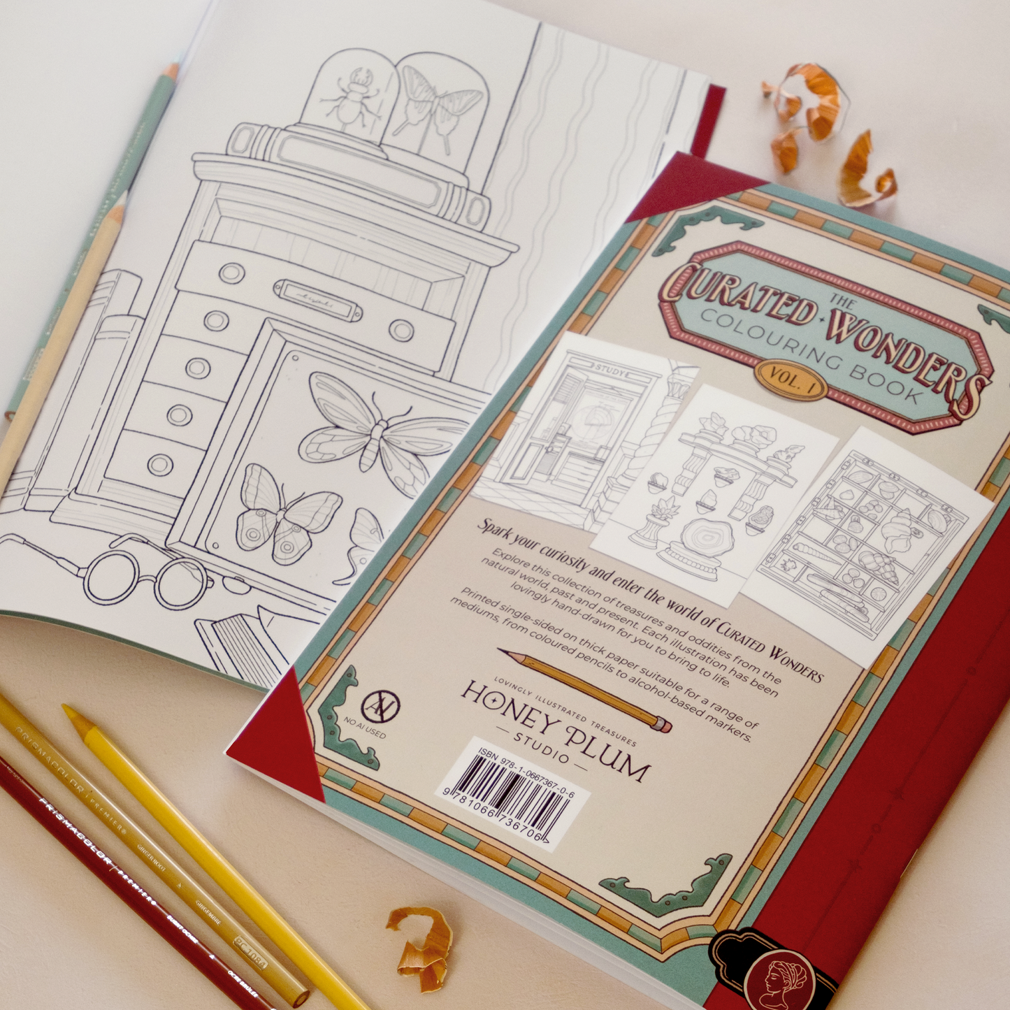 Vol.1 Natural History - The Curated Wonders Colouring Book