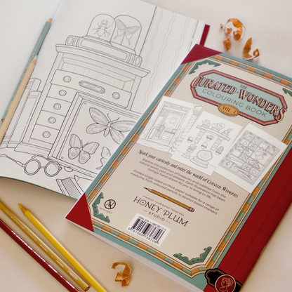 Vol.1 Natural History - The Curated Wonders Colouring Book