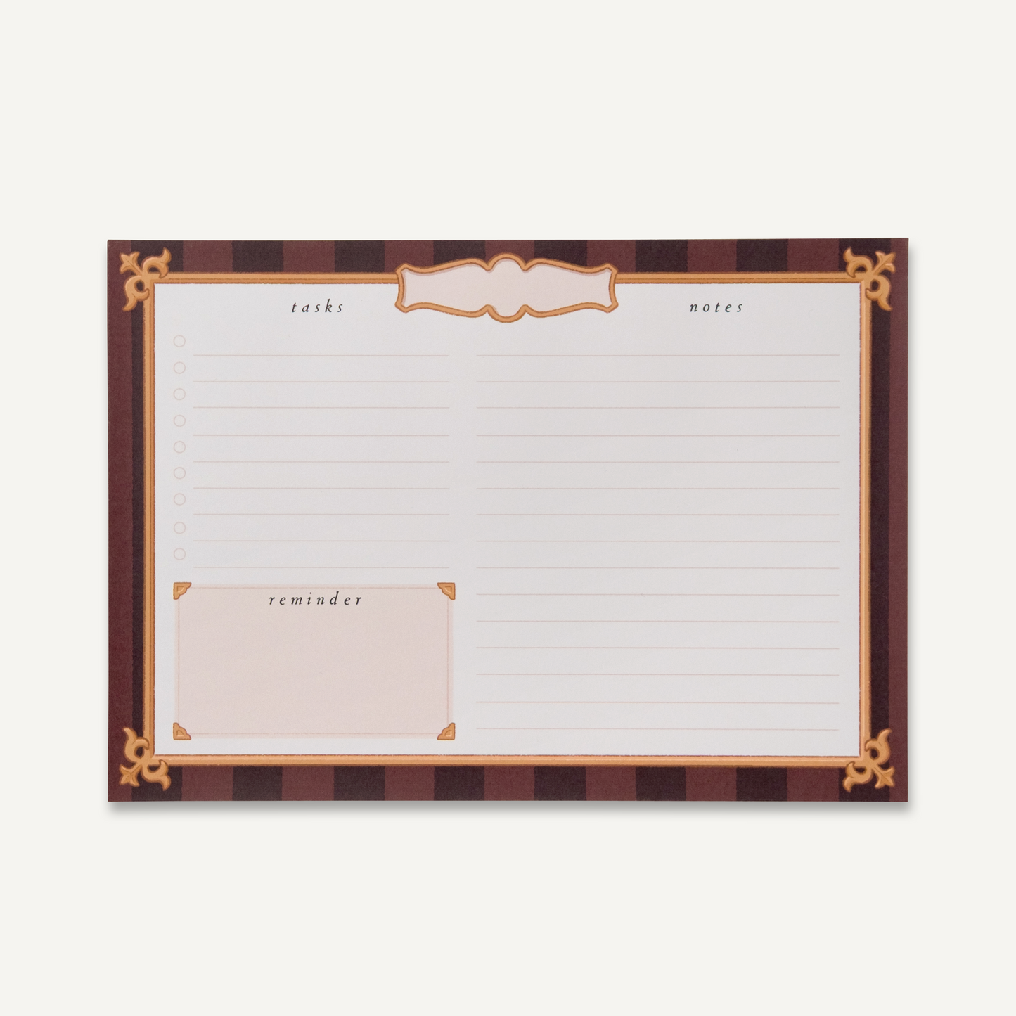 Striped Planner A5 Notepad