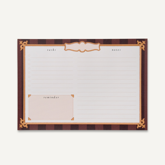Striped Planner A5 Notepad