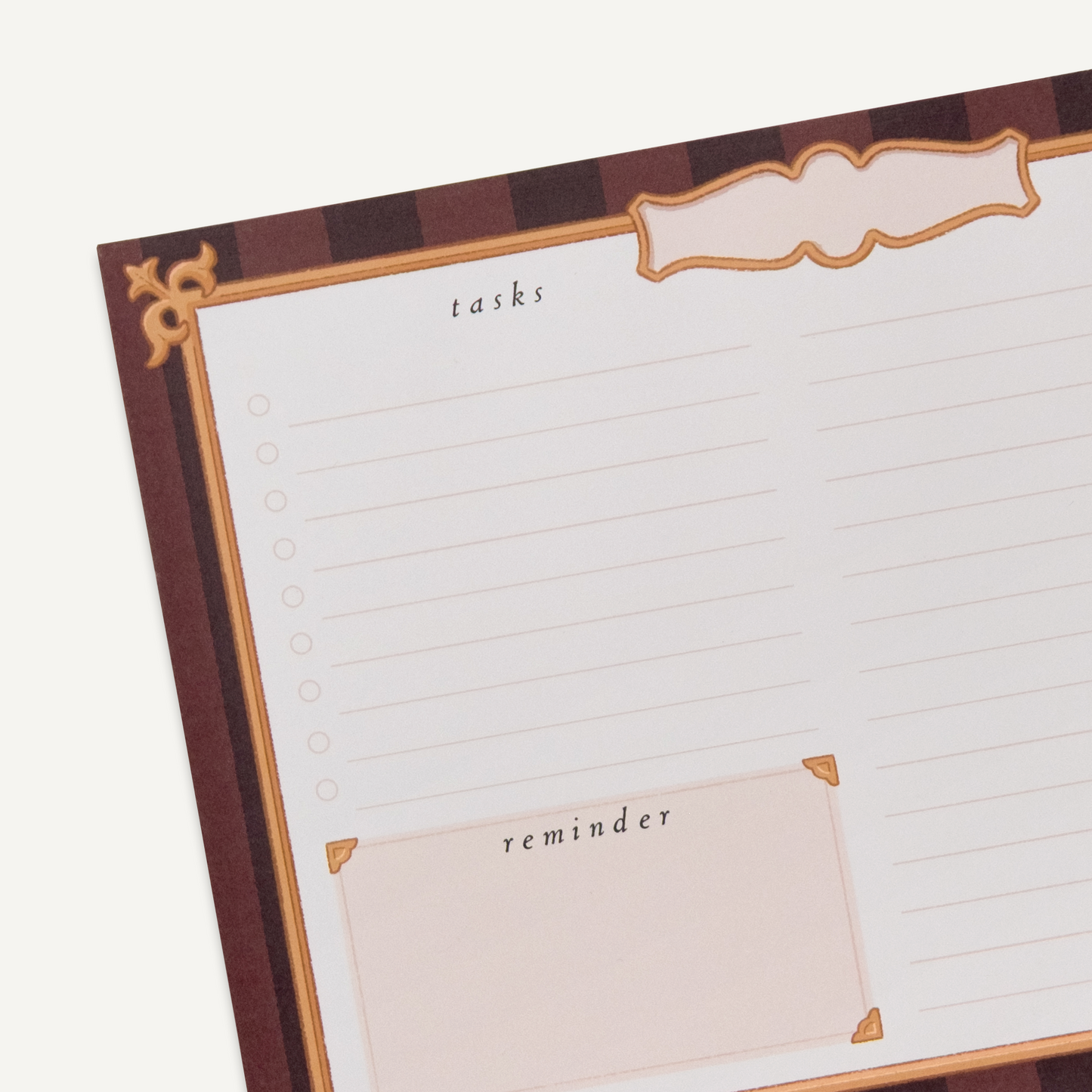 Striped Planner A5 Notepad