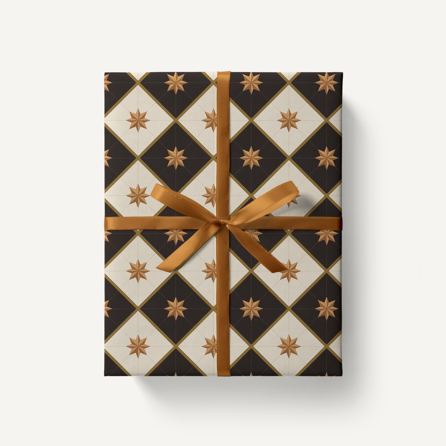Star Tile Gift Wrap - 1 Sheet