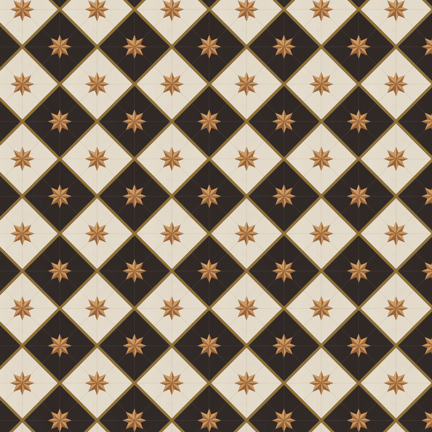 Star Tile Gift Wrap - 1 Sheet
