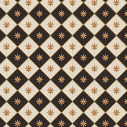 Star Tile Gift Wrap - 1 Sheet