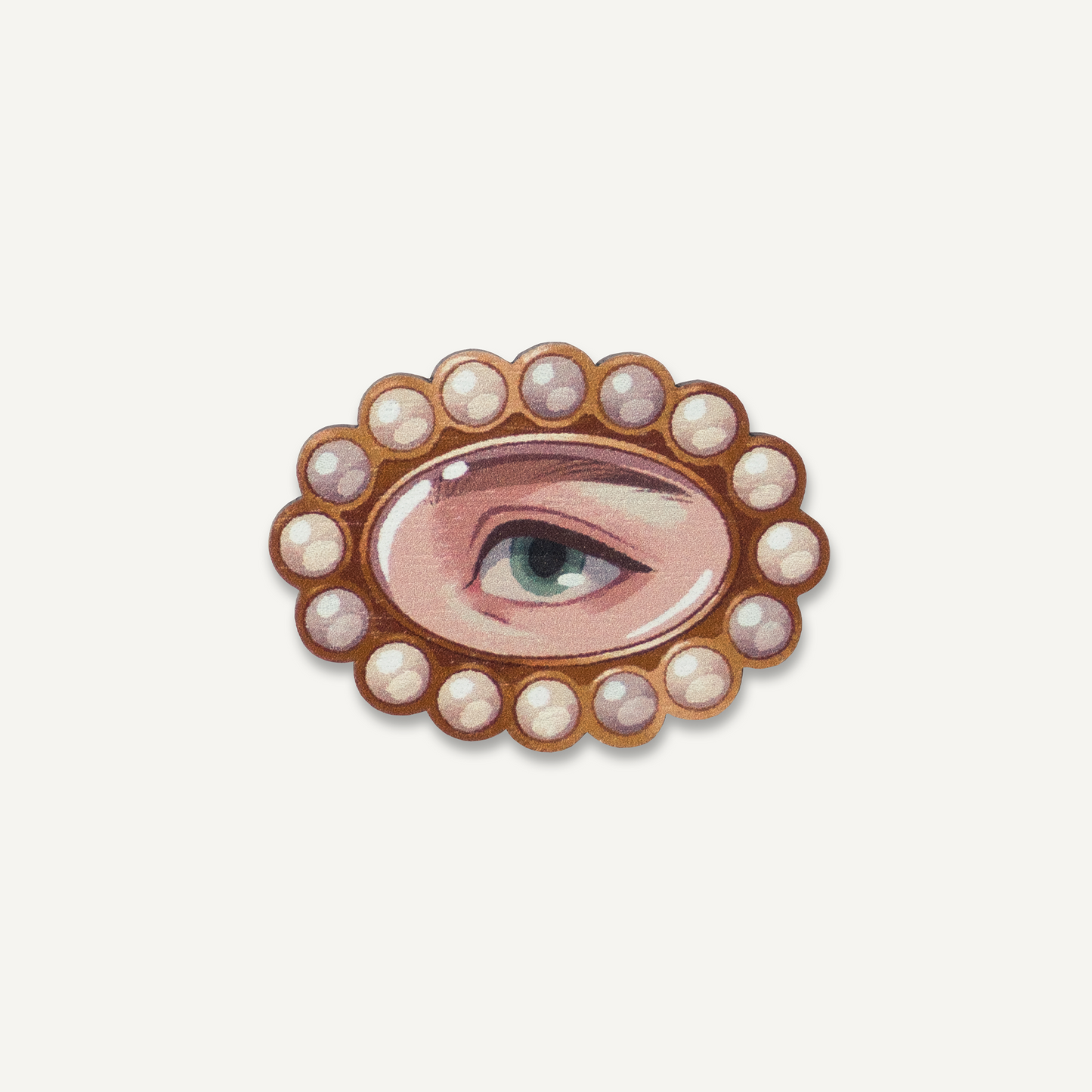 Lover's Eye Wooden Pin