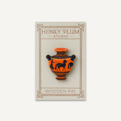 Grecian Vase Wooden Pin