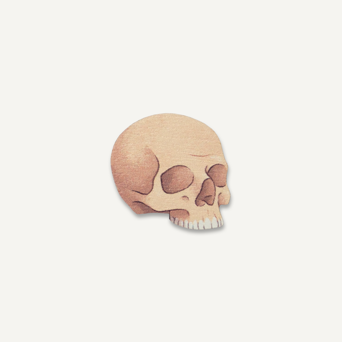 Sapien Skull Wooden Pin