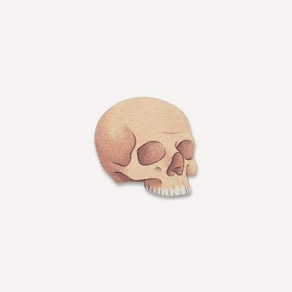 Sapien Skull Wooden Pin