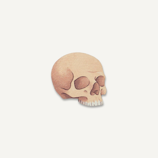Sapien Skull Wooden Pin